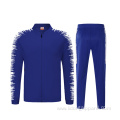 latest new design sublimated bright blue tracksuit custom